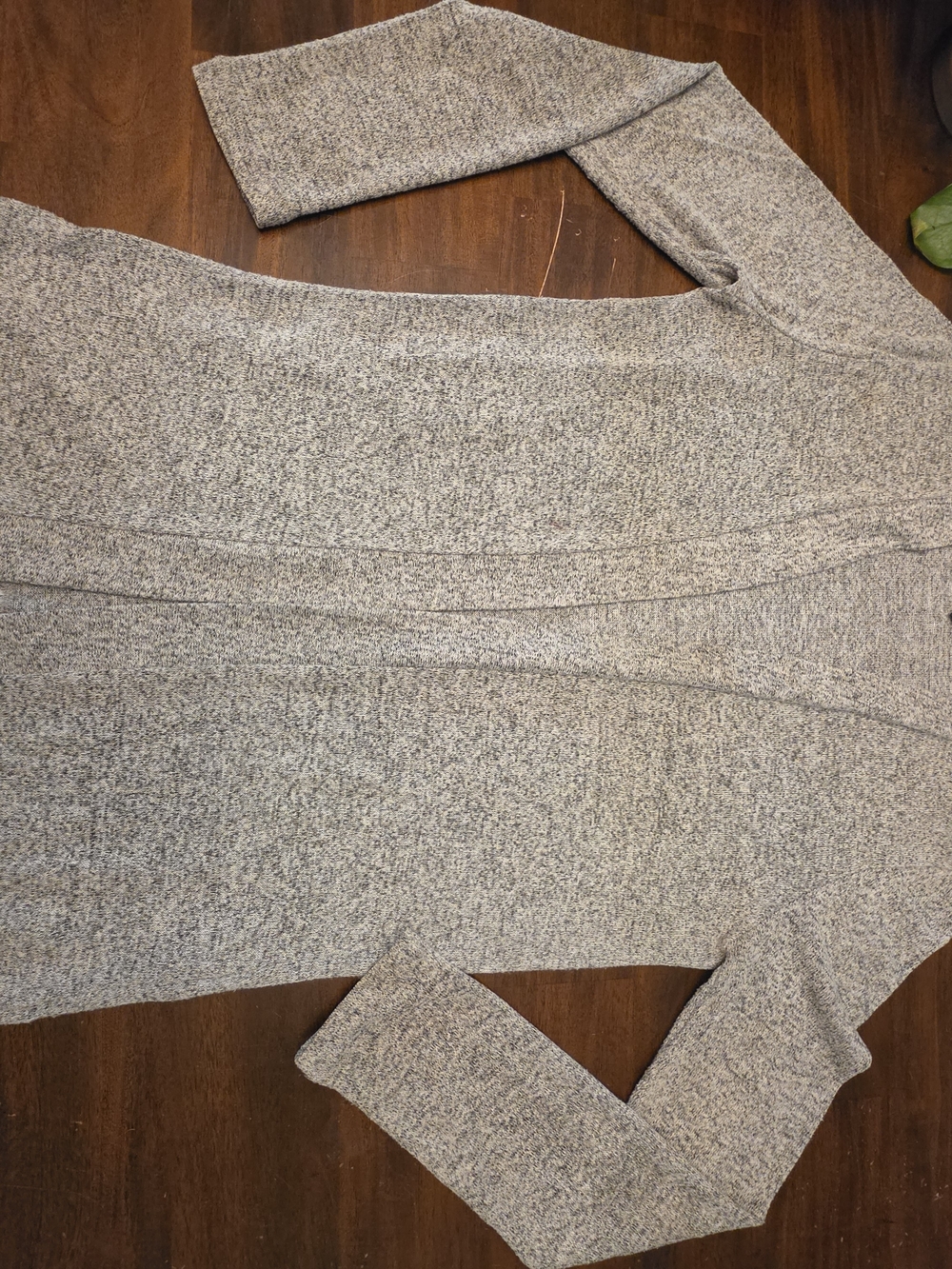 MIX by 41 Hawthorn Open Front Heather Gray Knit Cardigan Sweater - Size S